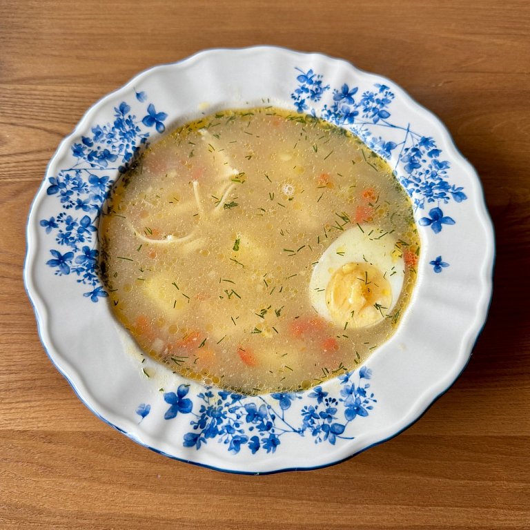 Б Куриный с яйцом